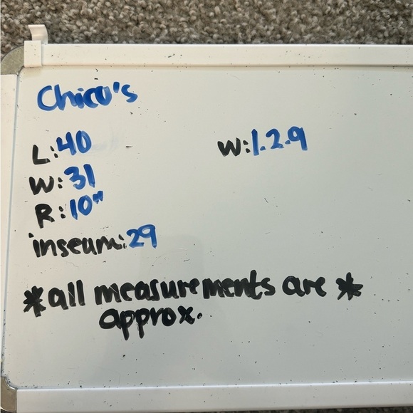 Chico's Women's 1.5R 10 Stretch Waist Band Tapered Skinny Jeans Blue Casual - Picture 3 of 9